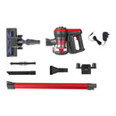 Devanti Stick Vacuum Cleaner Brushless Cordless 250W Red