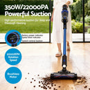 Devanti Stick Vacuum Cleaner Brushless Cordless 350W Blue