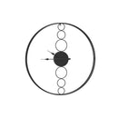 Artiss 75cm Wall Clock Large No Numeral Round Black