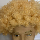 Large gold Afro wig