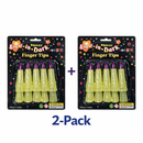 2 packs of Glow-in-the-Dark Finger Tips  Zombie Nail Set for Halloween, Cosplay & Party Fun
