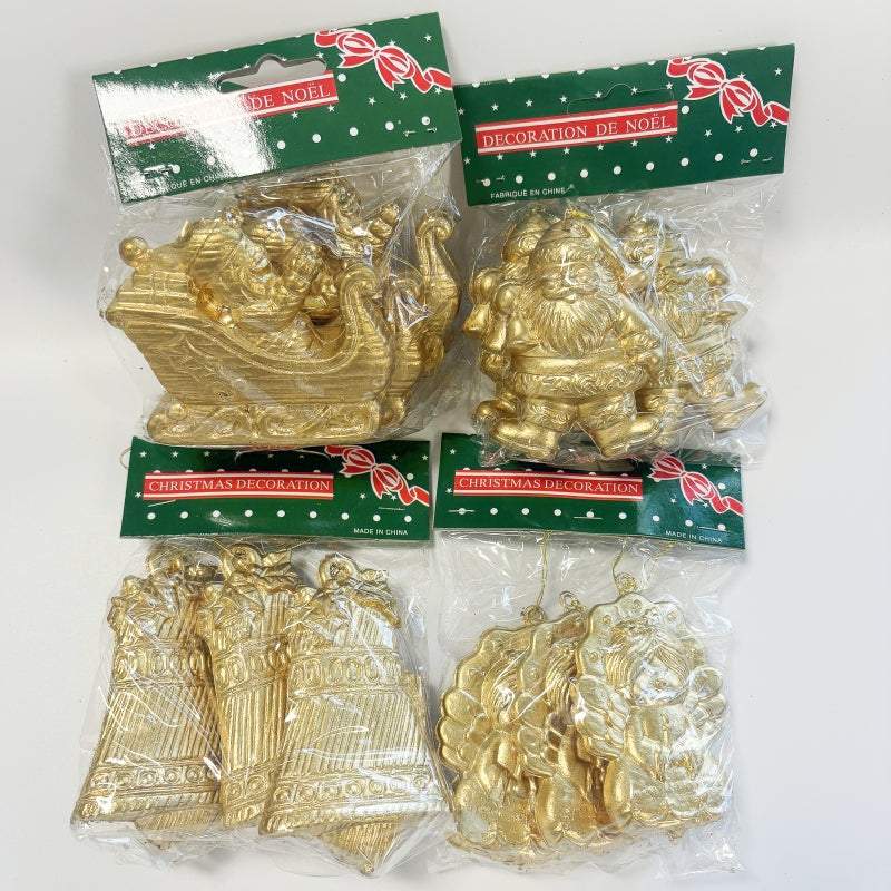 33 PCs Assorted Xmas Tree Hanging Family Santa Christmas Family Ornament Decorations