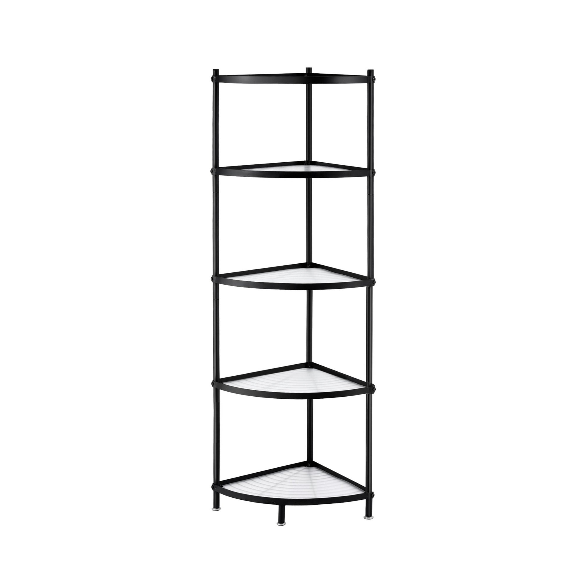 Artiss 5-Tier Kitchen Corner Shelf Rack Stand Microwave Metal Storage Shelves