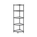 Artiss 5-Tier Kitchen Corner Shelf Rack Stand Microwave Metal Storage Shelves
