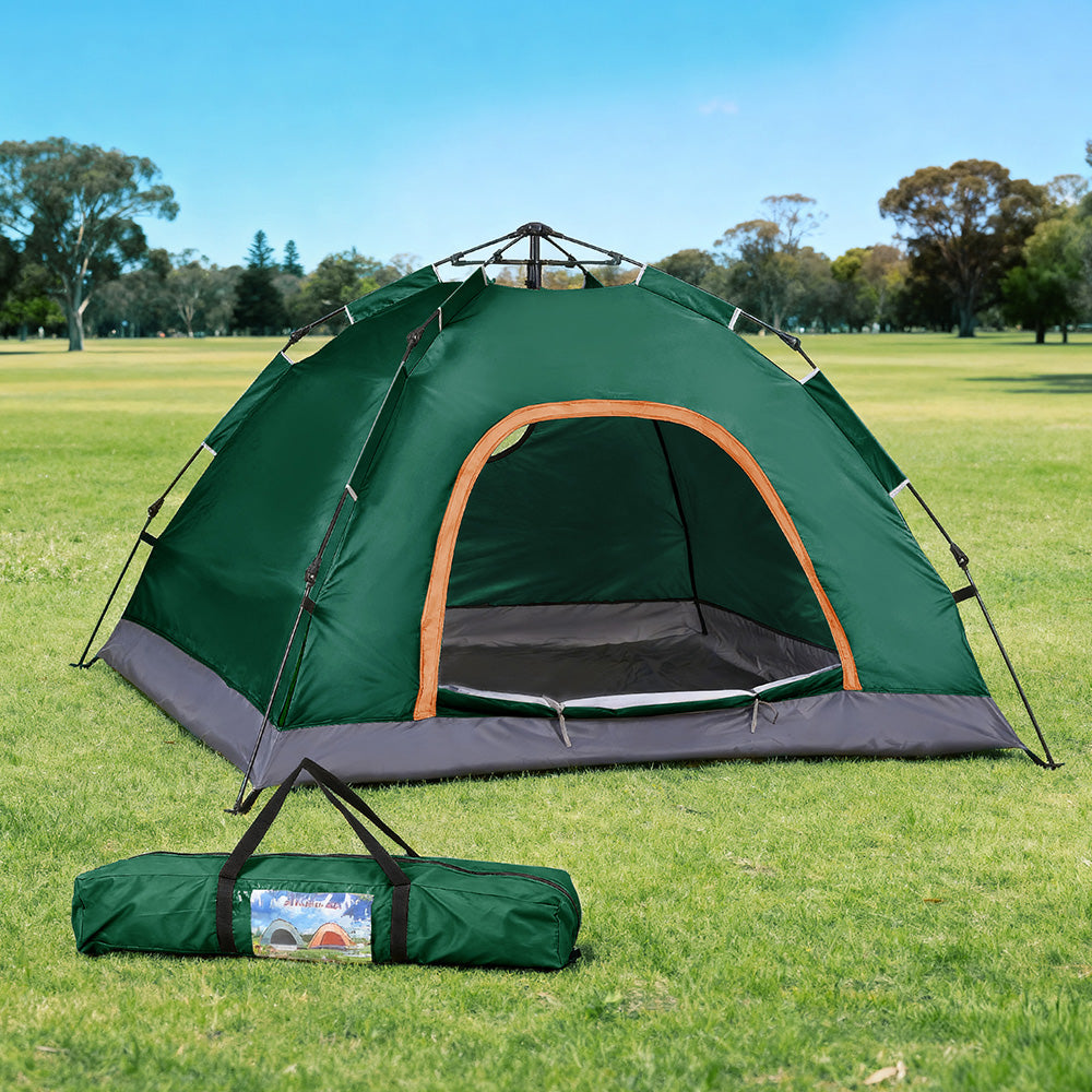 Weisshorn Camping Tent Instant Tent Pop up 2 Person Outdoor Hiking Tents Hiking Green