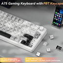 SOLAKAKA A75 75% Gasket Mechanical Keyboard Tri-Mode Hot-Swap Knob