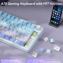 SOLAKAKA A75 75% Gasket Mechanical Keyboard Tri-Mode Hot-Swap Knob