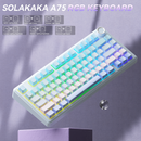 SOLAKAKA A75 75% Gasket Mechanical Keyboard Tri-Mode Hot-Swap Knob