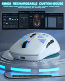 SOLAKAKA SM802 Pro Tri-Mode Gaming Mouse RGB 24000 DPI Hotswap