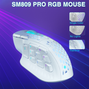 SOLAKAKA Wireless MMO Gaming Mouse 16 Buttons Bluetooth 24000 DPI RGB