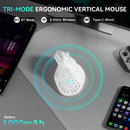 SOLAKAKA E9 Vertical MMO Gaming Mouse Tri-Mode 36000 DPI Ergonomic