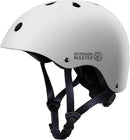 OutdoorMaster Youth & Kids Bike Helmet - Adjustable Multi-Sports Skateboard Helmet with Removable Liners for Balance Bike, Toddler Scooter, One Wheel Hoverboard-White-Large