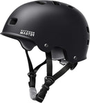 OutdoorMaster Skateboard Cycling Helmet - Two Removable Liners Ventilation Multi-Sport Scooter Roller Skate Inline Skating Rollerblading for  Adults-Black-Medium