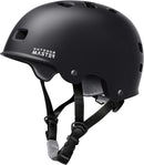 OutdoorMaster Skateboard Cycling Helmet - Two Removable Liners Ventilation Multi-Sport Scooter Roller Skate Inline Skating Rollerblading for  Adults-Black-Small