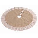 Jingle Jollys 120cm Christmas Tree Skirt Linen Christmas Tree Mat Decor