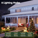 Jingle Jollys 32M Christmas Lights Solar Icicle String Lights 960 LED Cool White