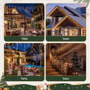 Jingle Jollys 32M Christmas Lights Icicle String Light 960 LED Decor Warm White
