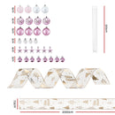 Jingle Jollys Christmas Tree Decoration Set Ribbon Baubles Ornaments Party 34pcs
