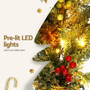 Jingle Jollys 3M Christmas Garland Pre-lit LED with Pine Cones Xmas Decor Green