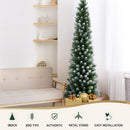 Jingle Jollys Christmas Tree 1.8m Xmas Tree Decorations Snowy 300 Tips