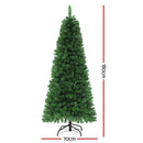 Jingle Jollys 1.8M Pre-lit Christmas Tree 8 Mode Multi Colour 200 LED Light Xmas