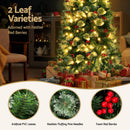 Jingle Jollys Christmas Tree 1.8M LED Xmas Tree Party Decorations Red Barries