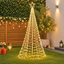 Jingle Jollys Solar Christmas Tree 3.6m 800 LED Net Lights Xmas Trees Decoration