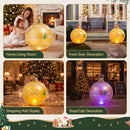 Jingle Jollys Christmas Inflatable Ball 60cm Led Illuminated Xmas Decoration