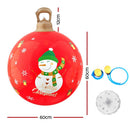 Jingle Jollys Christmas Inflatable Ball 60cm Illuminated Led Snowman Xmas Decor