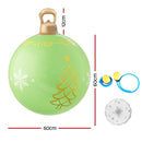 Jingle Jollys Christmas Inflatable Ball Led 60cm Tree Decoration Bauble Green