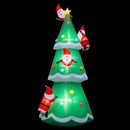 Jingle Jollys Christmas Inflatable Santa Tree 5M Illuminated Decorations