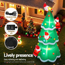 Jingle Jollys Christmas Inflatable Santa Tree 5M Illuminated Decorations