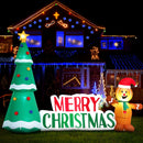 Jingle Jollys Christmas Inflatable Gingerbread Man Tree LED Illuminated Decorations