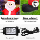 Jingle Jollys Christmas Inflatable Giant Santa 3.8M Height LED Illuminated Decorations