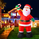 Jingle Jollys Christmas Inflatable Santa 3M Illuminated Decorations