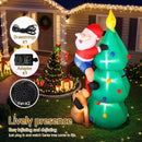 Jingle Jollys Christmas Inflatable Santa Tree 1.8M Illuminated Decorations