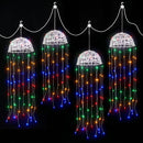 Jingle Jollys Christmas Lights Solar Jellyfish 4Pcs Garden Decorative Multi-Color