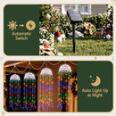 Jingle Jollys Christmas Lights Solar Jellyfish 4Pcs Garden Decorative Multi-Color