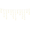 Jingle Jollys 6M Christmas Icicle Lights String Light 160 LED Solar Powered Warm