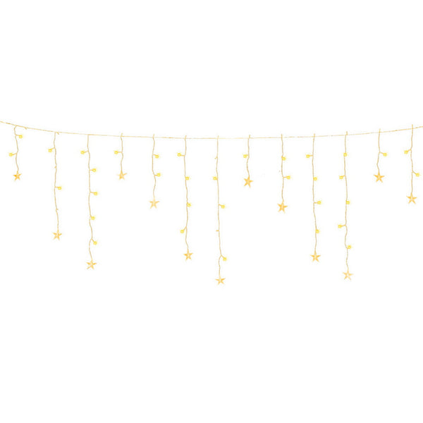 Jingle Jollys 6M Christmas Icicle Lights String Light 160 LED Solar Powered Warm