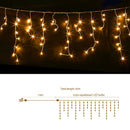 Jingle Jollys 12.5M Solar Christmas Lights Icicle String Light Warm White