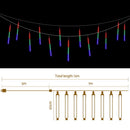 Jingle Jollys 7M Christmas Lights Shower Light 288 LED Icicle Falling Metor