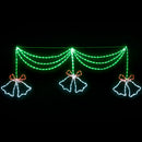1.8M Christmas Lights 288 LED Bell Motif Light Decorations Jingle Jollys
