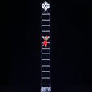 Jingle Jollys Christmas Ladder Lights Santa 3.4m 328LED Hanging Decor Cool White