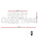 Jingle Jollys Christmas Lights 160cm Motif 360 LED Rope Light Outdoor Decoration