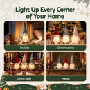 Jingle Jollys Christmas Gnomes Light Up Christmas Decorations Plush Goblin Set of 3 Warm White