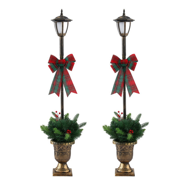 Jingle Jollys Christmas Lights 125cm Lamp Post 50 LED Fairy Light Decorations