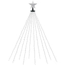 Jingle Jollys 2.5M Christmas Lights Waterfall String Light 300 LED Star Topper