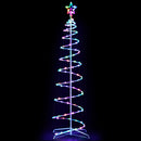 Jingle Jollys Christmas Tree 1.8m 100 RGB LED Rope Lights Xmas Trees Decoration