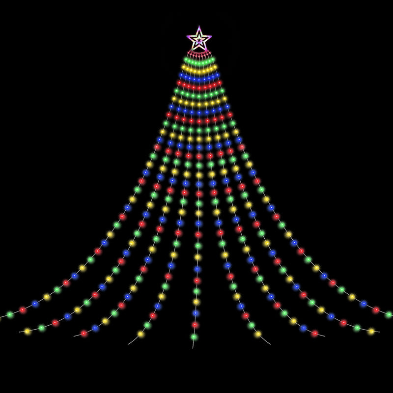 Jingle Jollys 3.8M Christmas Lights Waterfall String Light 340 LED